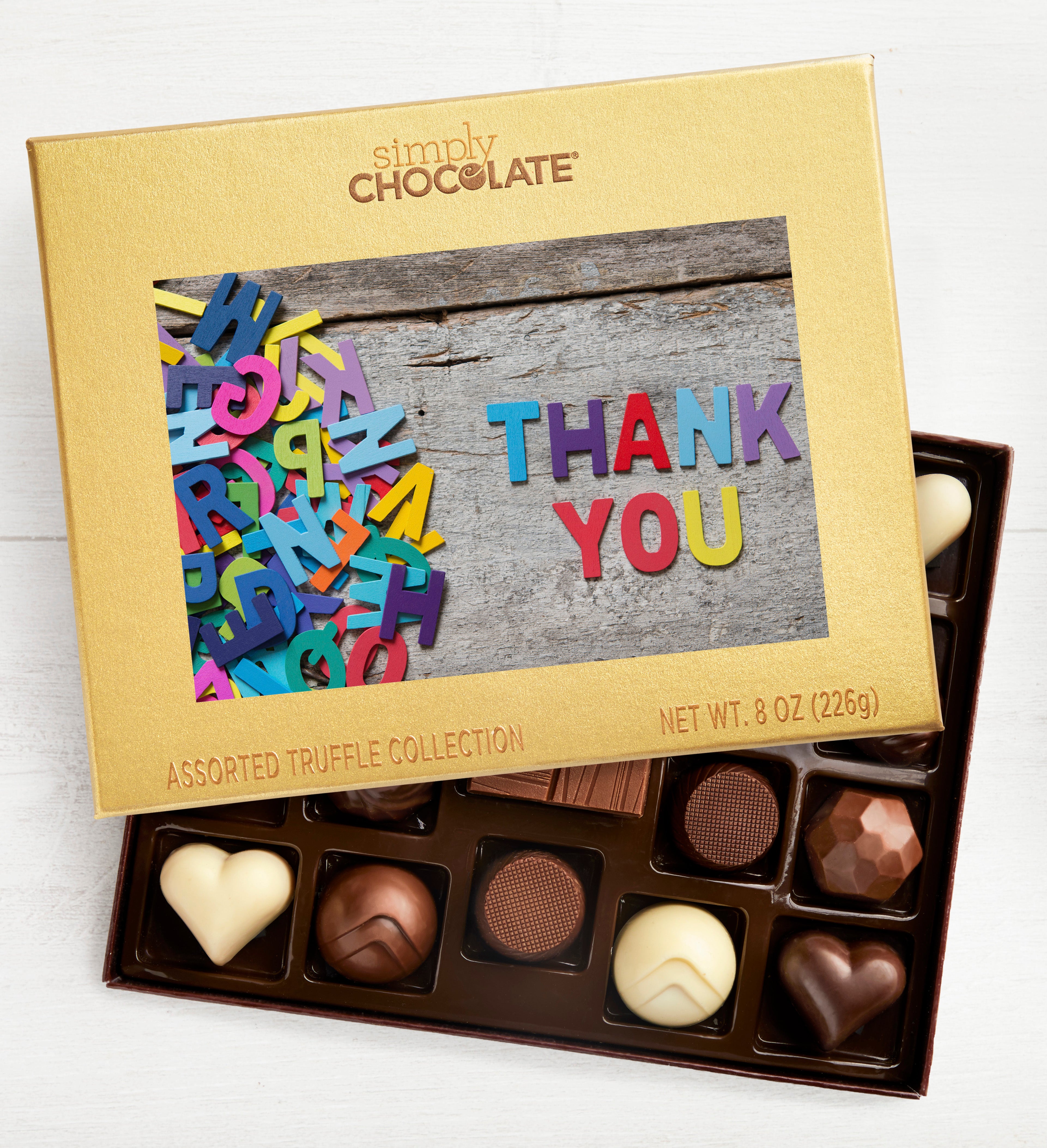 Thank You Letters 17pc Chocolate Box
